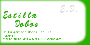 estilla dobos business card